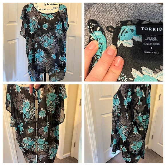 Torrid Size 1 High Low Top EUC 1X Worn Once - Picture 2 of 9